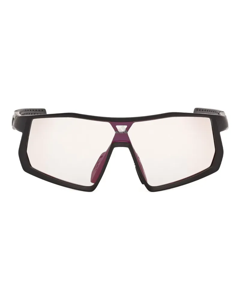 adidas Kentro Sonnenbrille mit geometrischem Gestell - Schwarz Schwarz