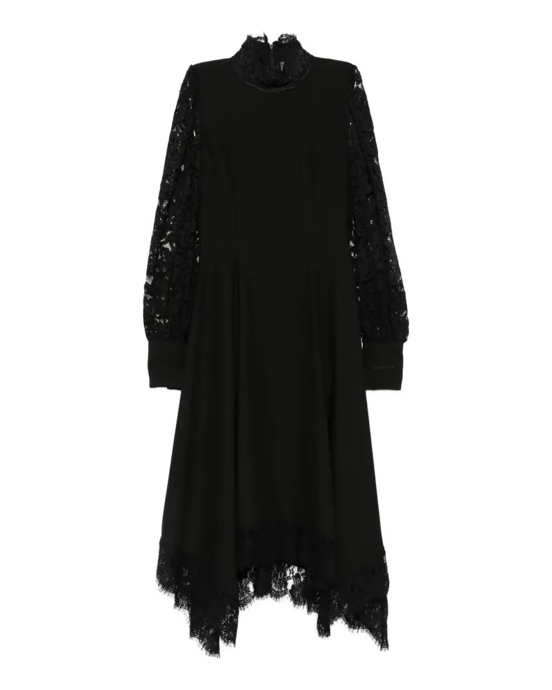 Ermanno Scervino Asymmetrisches Midikleid - Schwarz Schwarz
