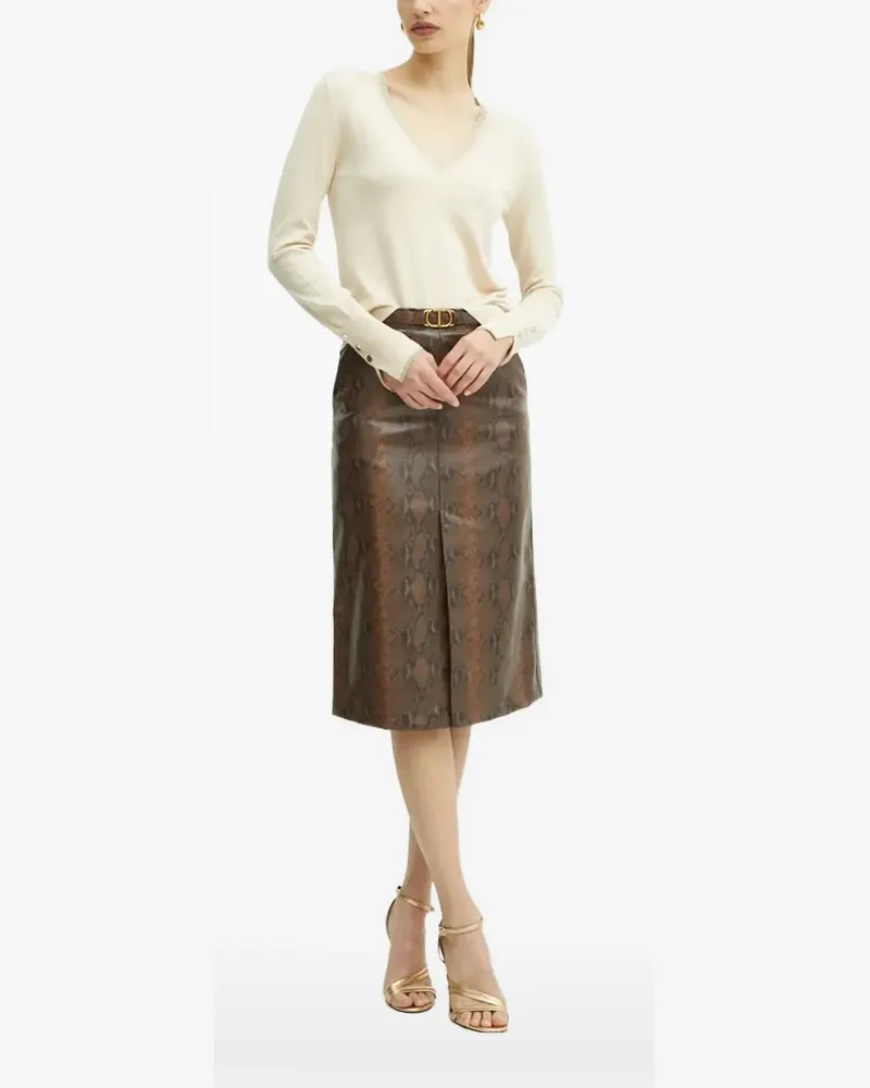 Liu Jo Pullover mit Spitzenborten - Nude Nude
