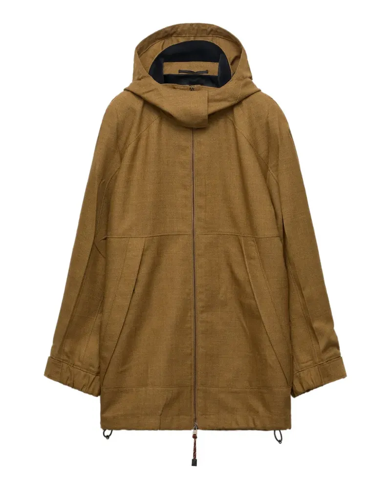 Prada Mélange hopsack wool jacket - Braun Braun