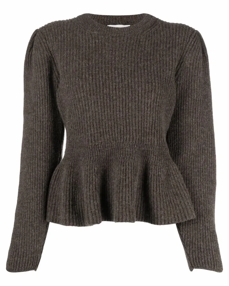 Christophe Lemaire Gerippter Pullover - Braun Braun