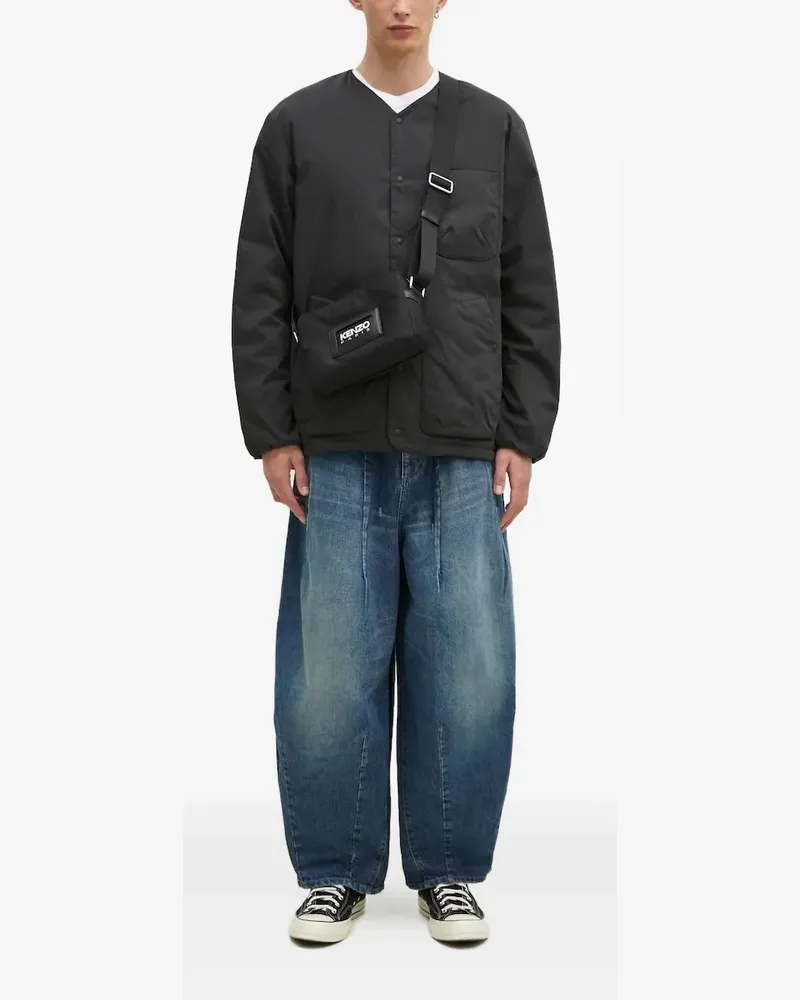 Nanga Jacke mit aufgesetzten Taschen - Schwarz Schwarz