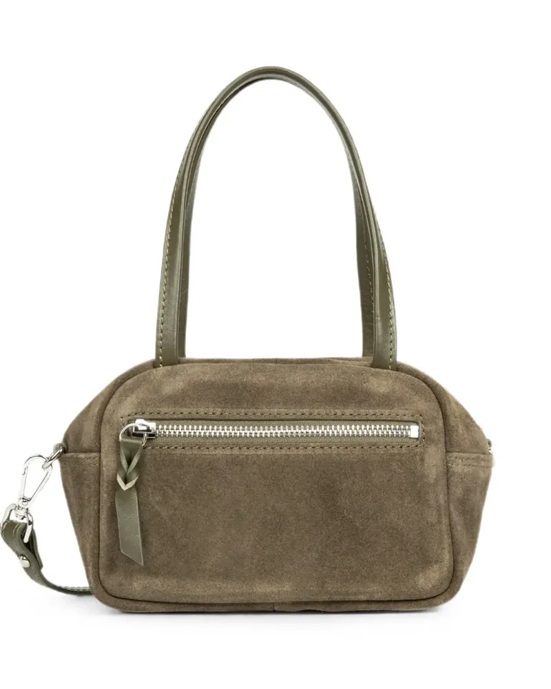 Lancaster small suede-finish shoulder bag - Grün Grün