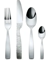 Alessi Dressed Besteck-Set 24 Personen Silber