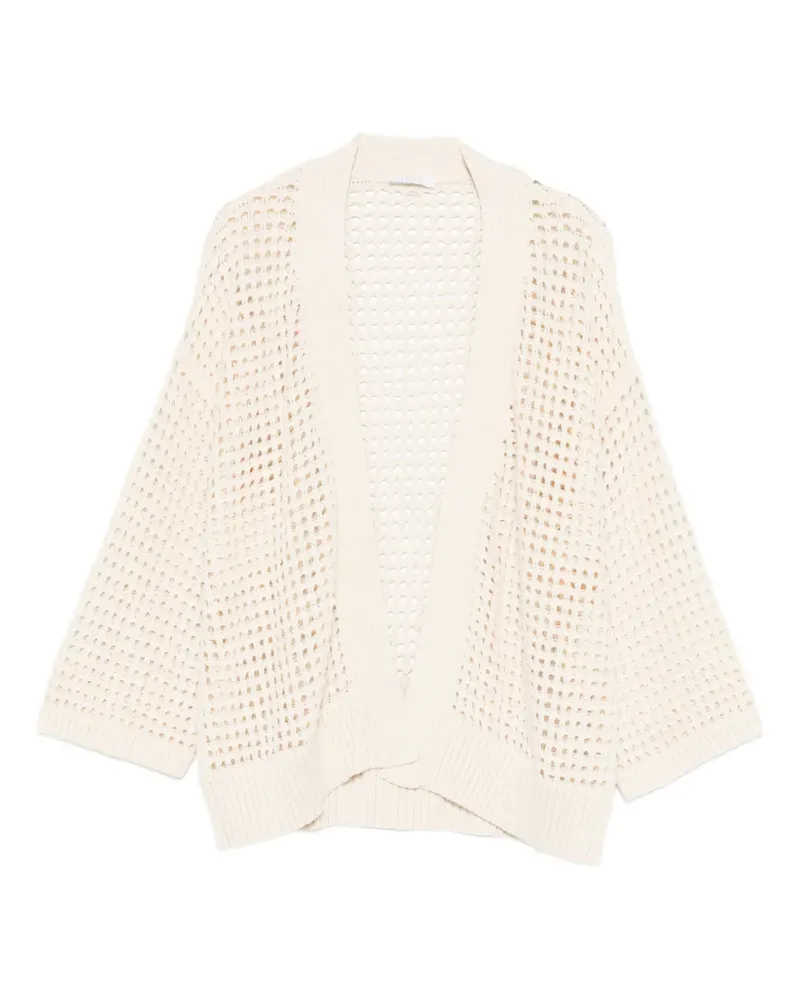 Fedeli Munari Papiro open-knit cardigan - Nude Nude
