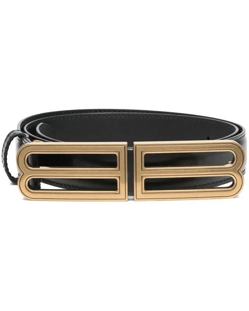 Balenciaga BB Gürtel 25mm - Schwarz Schwarz