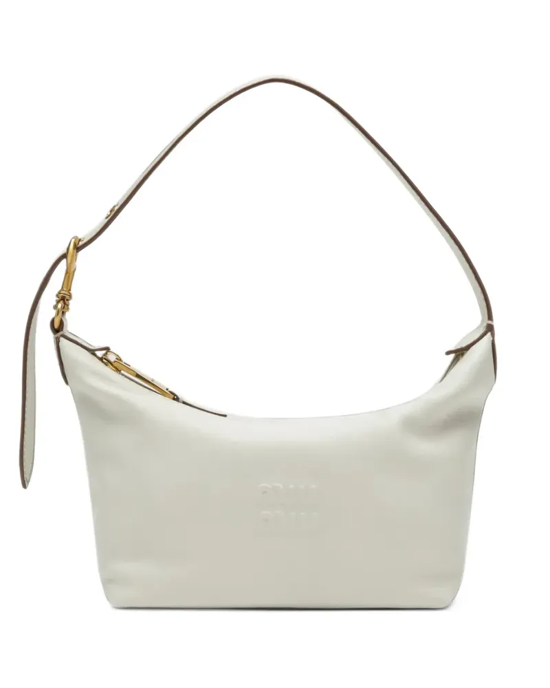 Miu Miu Spirit Clutch aus Nappaleder - Weiß Weiß