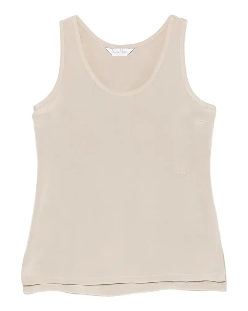 Max Mara Top in Satinoptik - Nude Nude