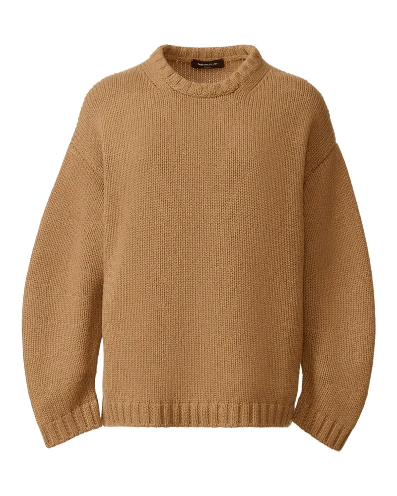 Fabiana Filippi Grob gestrickter Pullover mit überschnittenen Schultern - Nude Nude