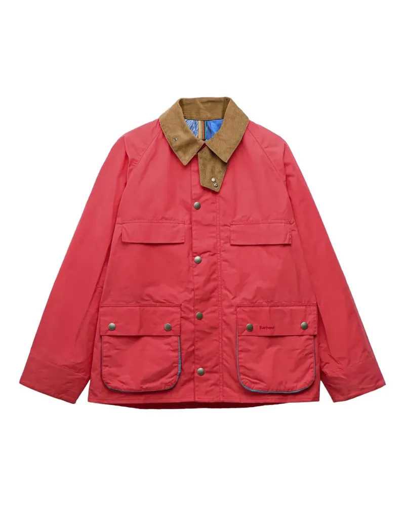 Barbour x Paul Smith contrast-collar jacket - Rot Rot