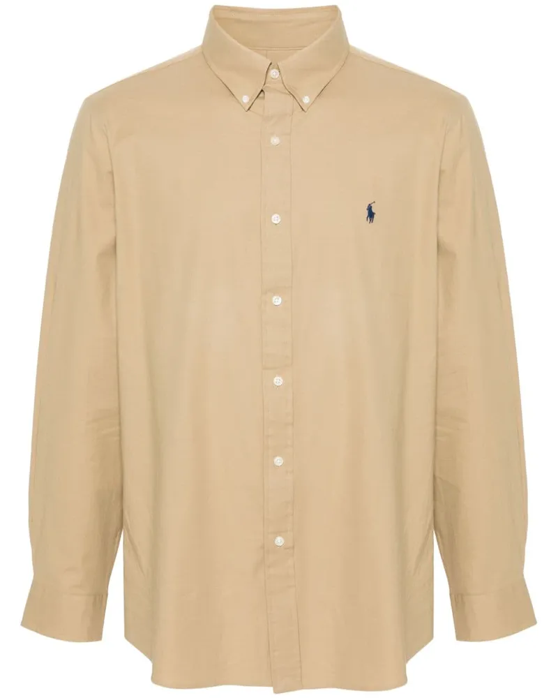 Ralph Lauren Hemd mit Polo Pony-Stickerei - Nude Nude