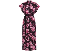 Popeline-Kleid mit Blumen-Print