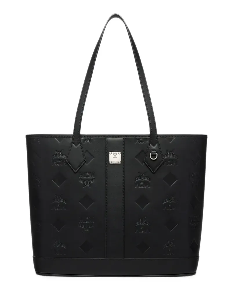 MCM medium New Liz Shopper logo-embossed tote bag - Schwarz Schwarz