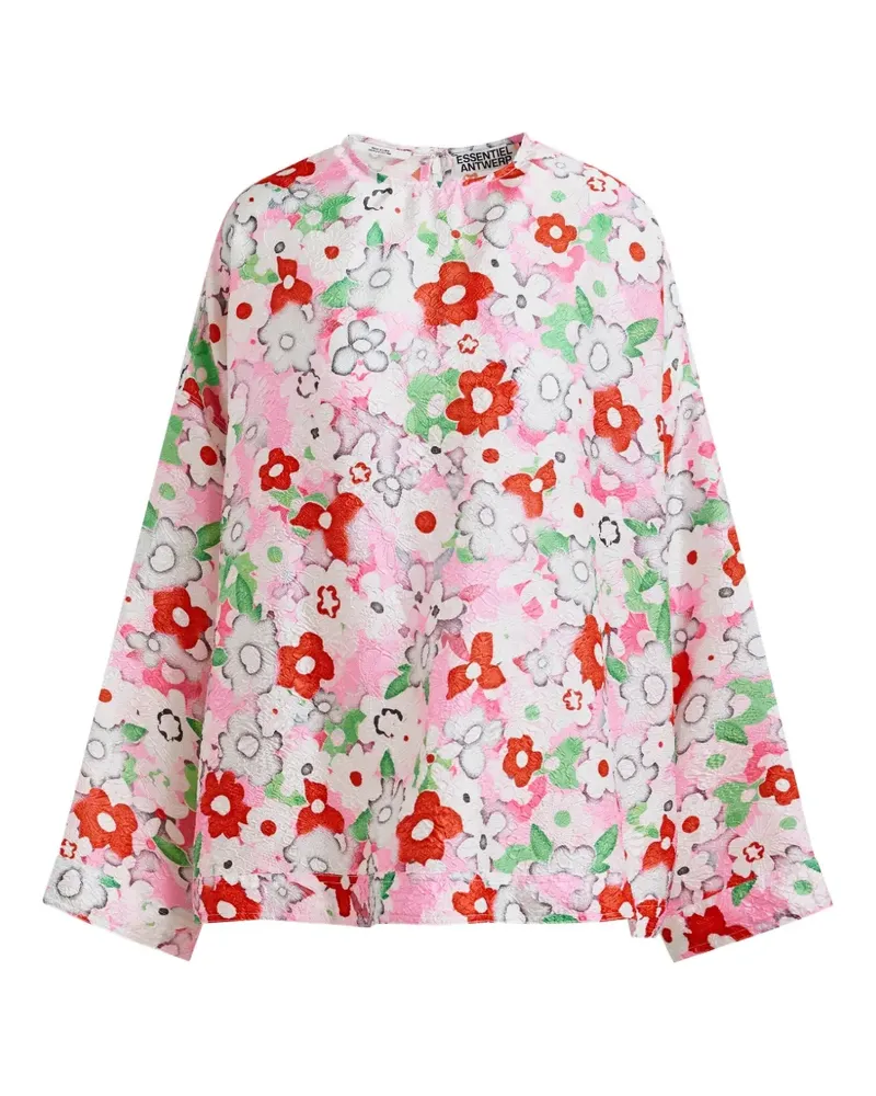 Essentiel floral-print blouse - Nude Nude