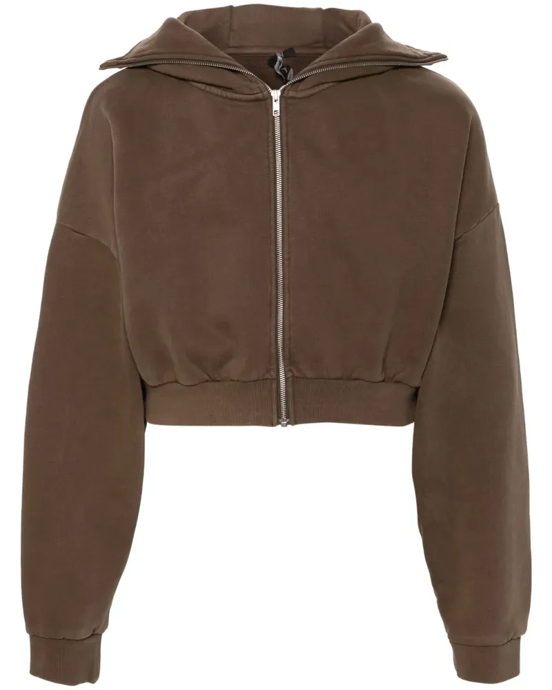 Entire Studios Cropped-Hoodie - Braun Braun