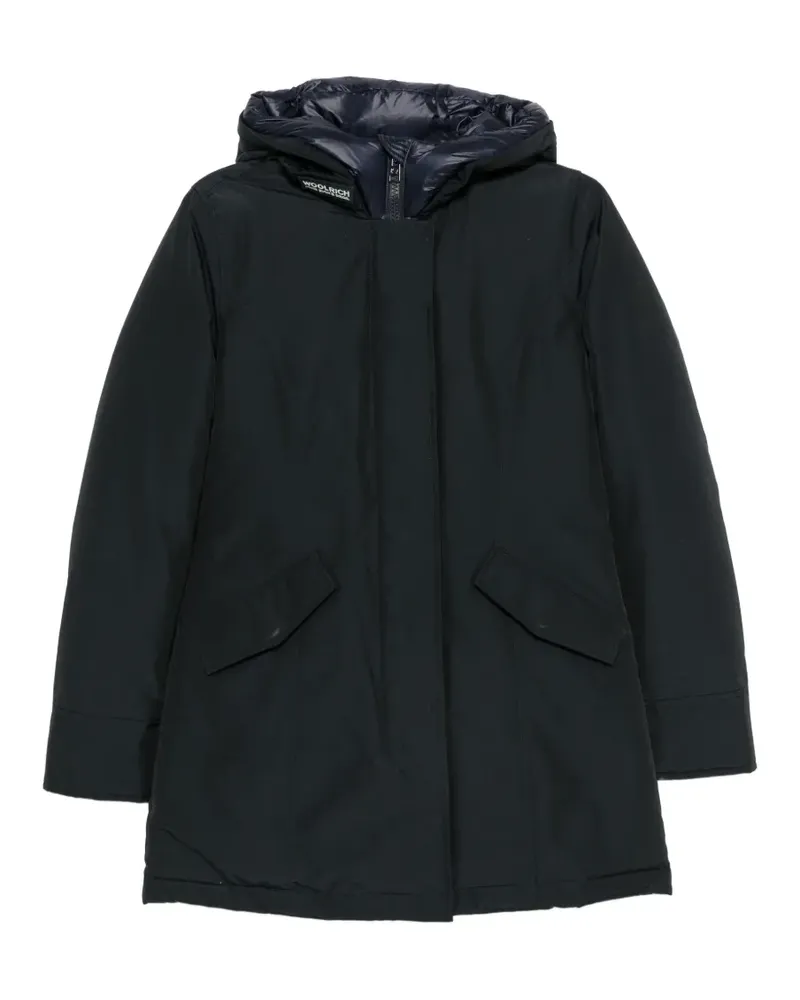 Woolrich Gefütterter Kapuzenmantel - Blau Blau