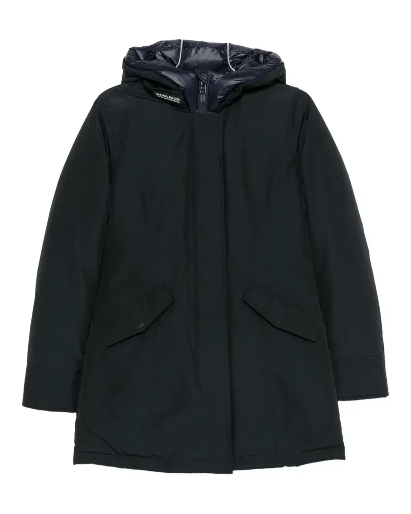 Woolrich Gefütterter Kapuzenmantel - Blau Blau