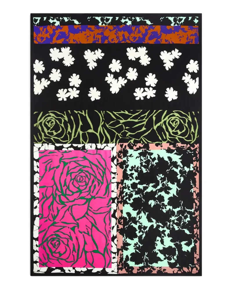 Dries van Noten printed scarf - Schwarz Schwarz