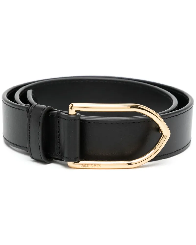 Jacquemus La Ceinture Bambino Ledergürtel - Schwarz Schwarz