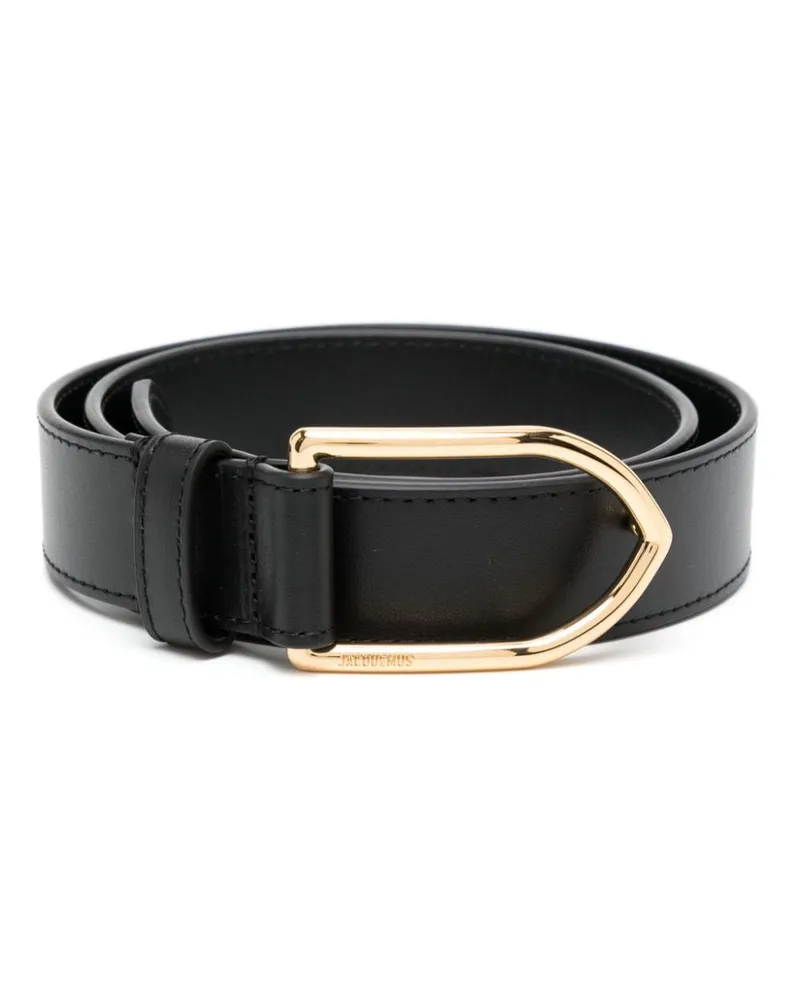 Jacquemus La Ceinture Bambino Ledergürtel - Schwarz Schwarz