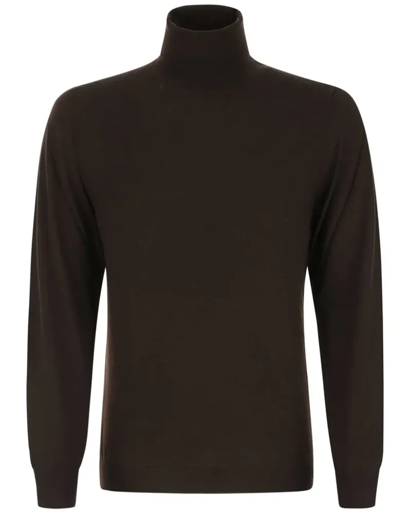 Fedeli Klassischer Rollkragenpullover - Braun Braun