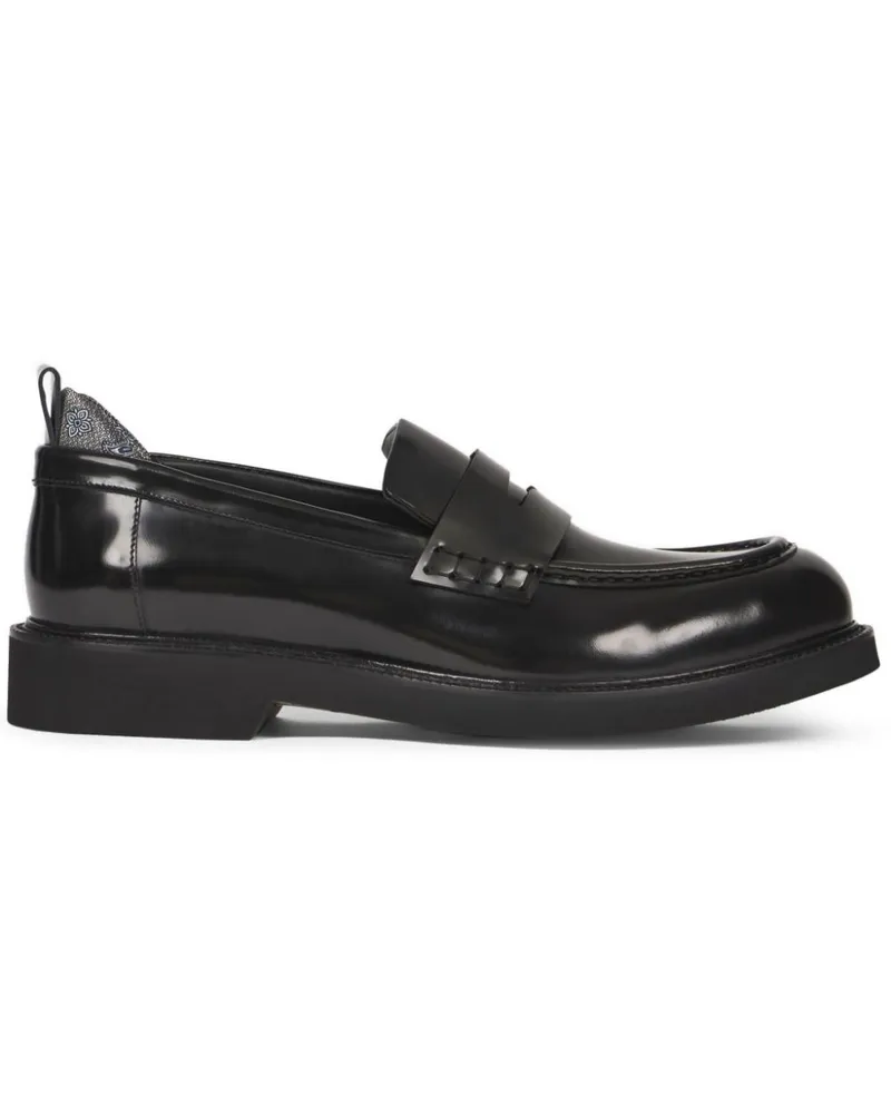 Etro Penny-Loafer aus Leder - Schwarz Schwarz