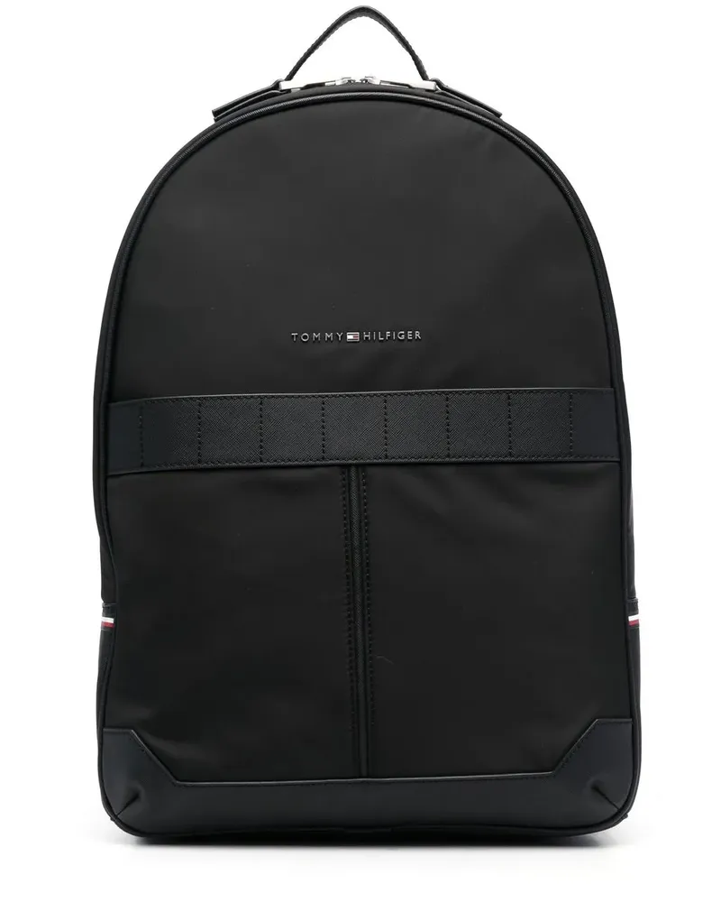 Tommy Hilfiger Strukturierter Rucksack mit Henkel - Schwarz Schwarz