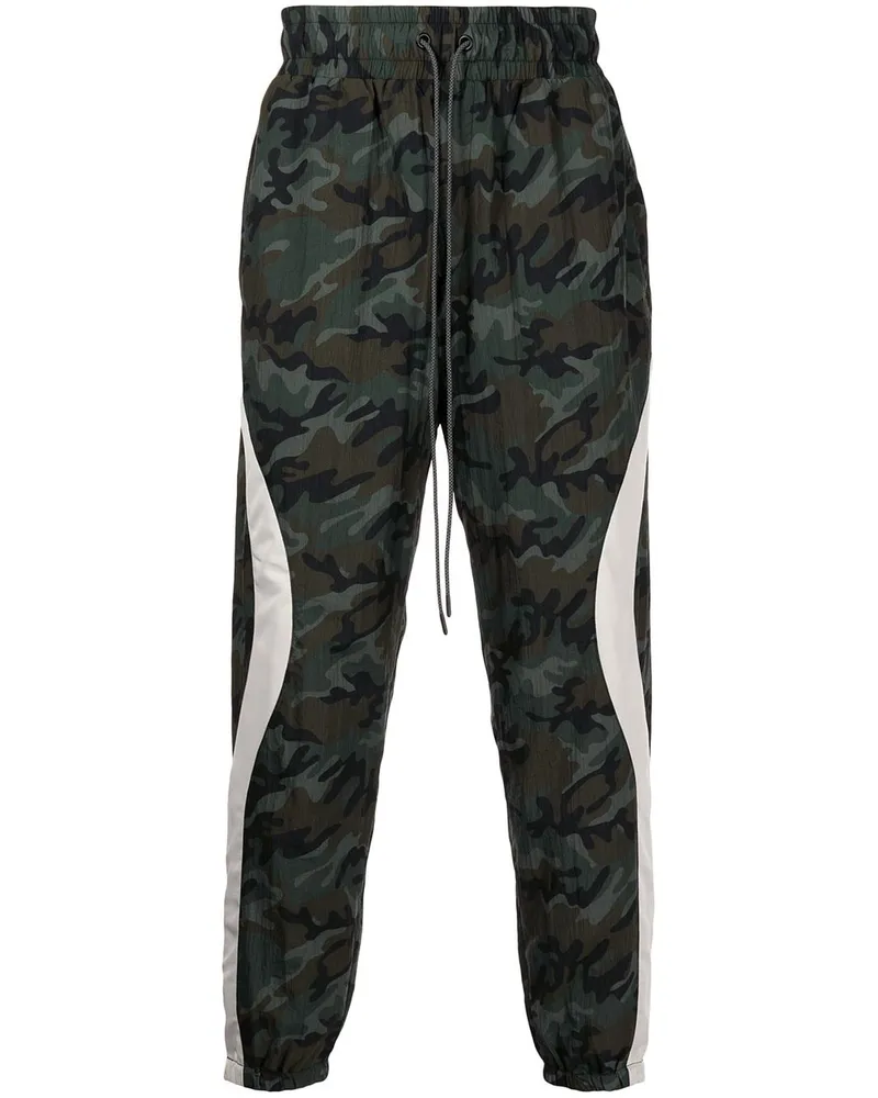 Mostly Heard Rarely Seen Jogginghose mit Camouflage-Print Grün