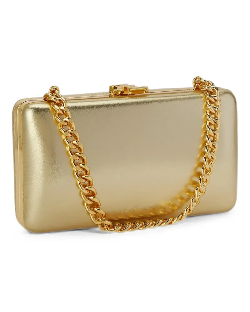 Ralph Lauren small Franki metallic leather clutch bag - Gold Gold
