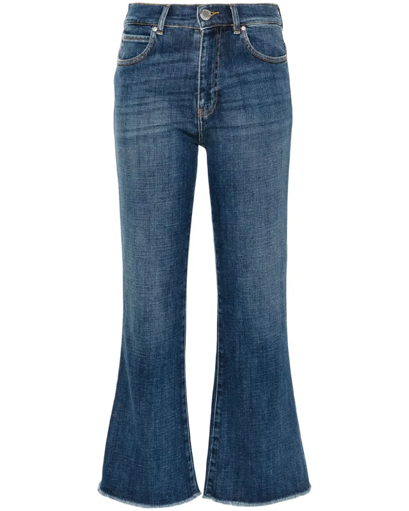 Pinko Halbhohe Straight-Leg-Jeans Blau