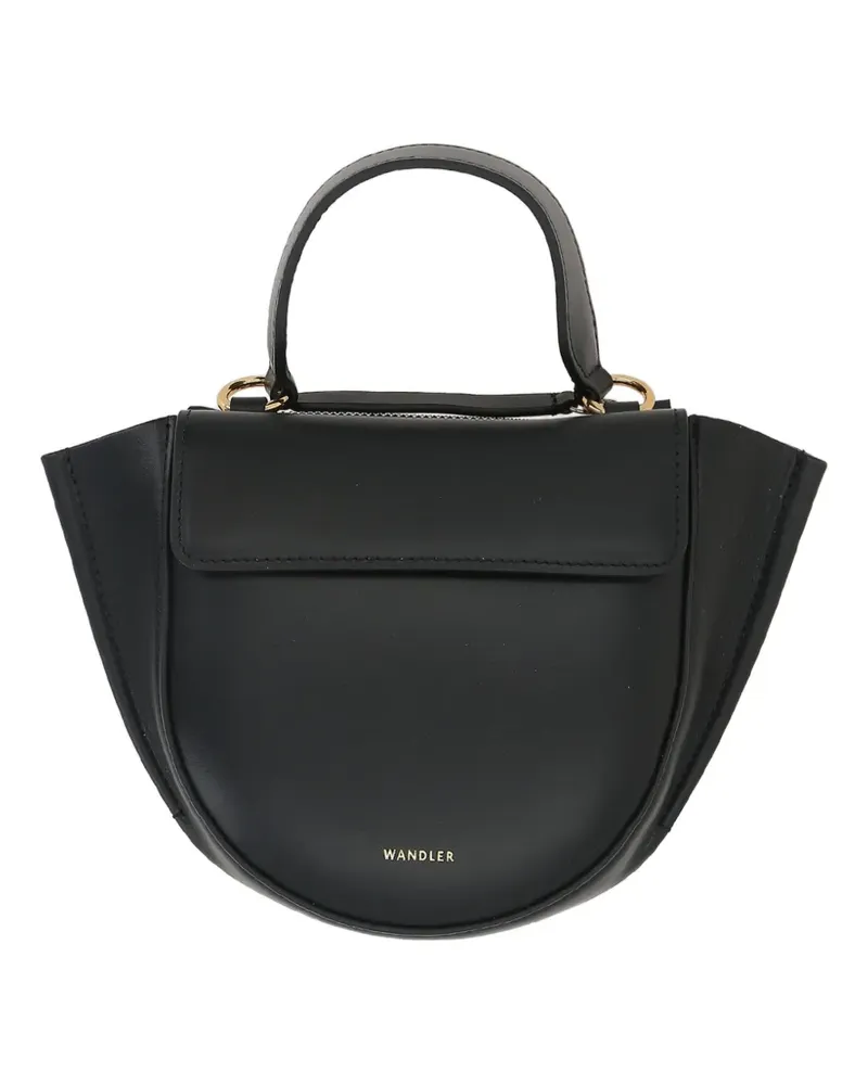 WANDLER mini Hortensia leather tote bag - Schwarz Schwarz
