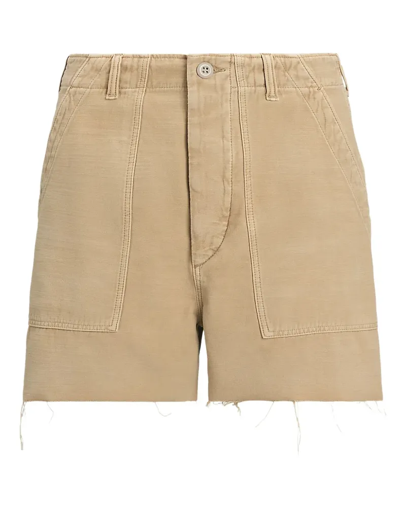Ralph Lauren Hohe Shorts im Distressed-Look - Nude Nude