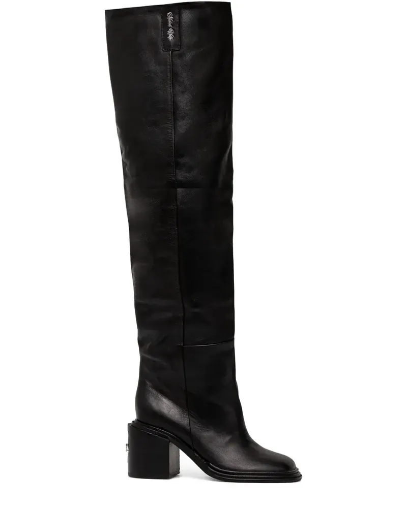 Naked Wolfe Prince Stiefel 75mm - Schwarz Schwarz