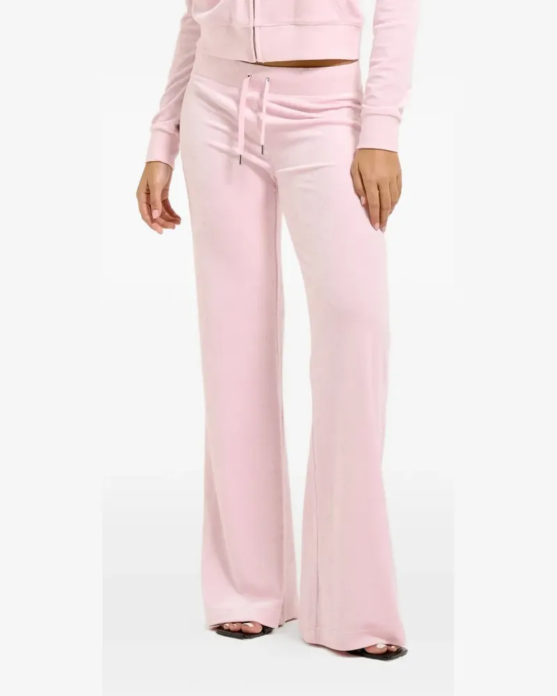 Juicy Couture Jogginghose aus Velours mit Monogramm - Rosa Rosa