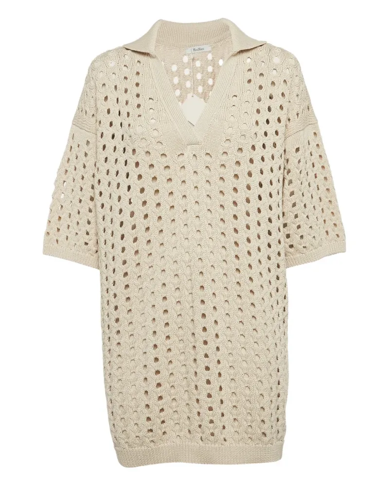 Max Mara Minikleid mit Cut-Out - Nude Nude