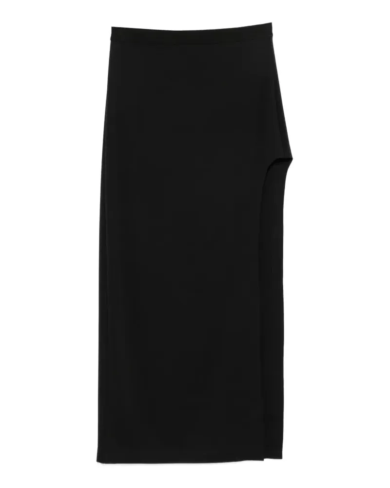 WARDROBE.NYC side-slit midi skirt - Schwarz Schwarz
