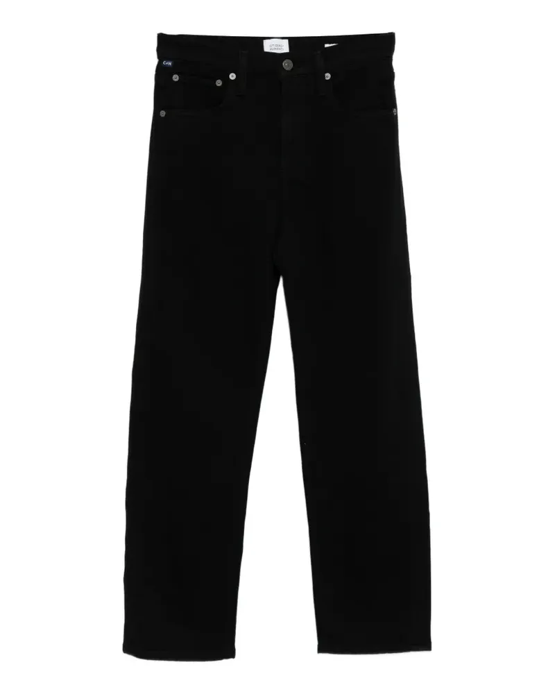 Citizens of humanity Delfina Straight-Leg-Jeans - Schwarz Schwarz