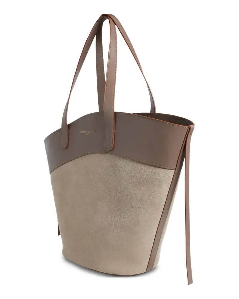 FESTA Milano Elisea asymmetric tote bag - Nude Nude