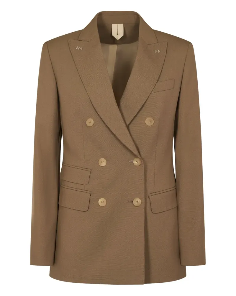 Max Mara peak-lapel double-breasted blazer - Braun Braun