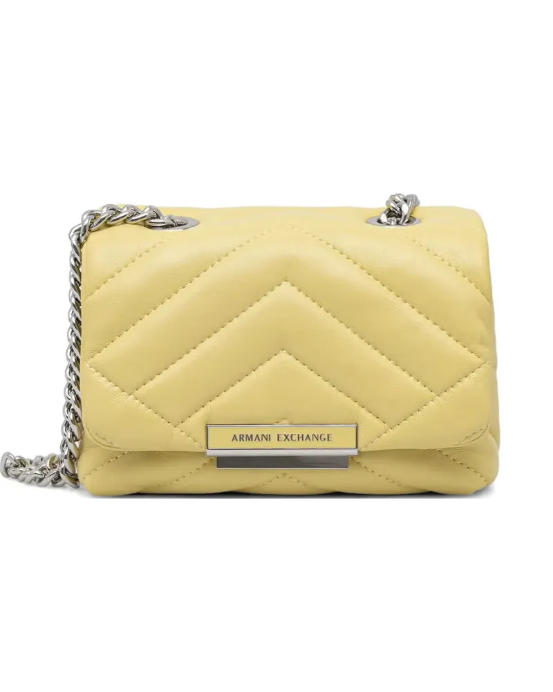 Armani Exchange quilted cross body mini bag - Gelb Gelb