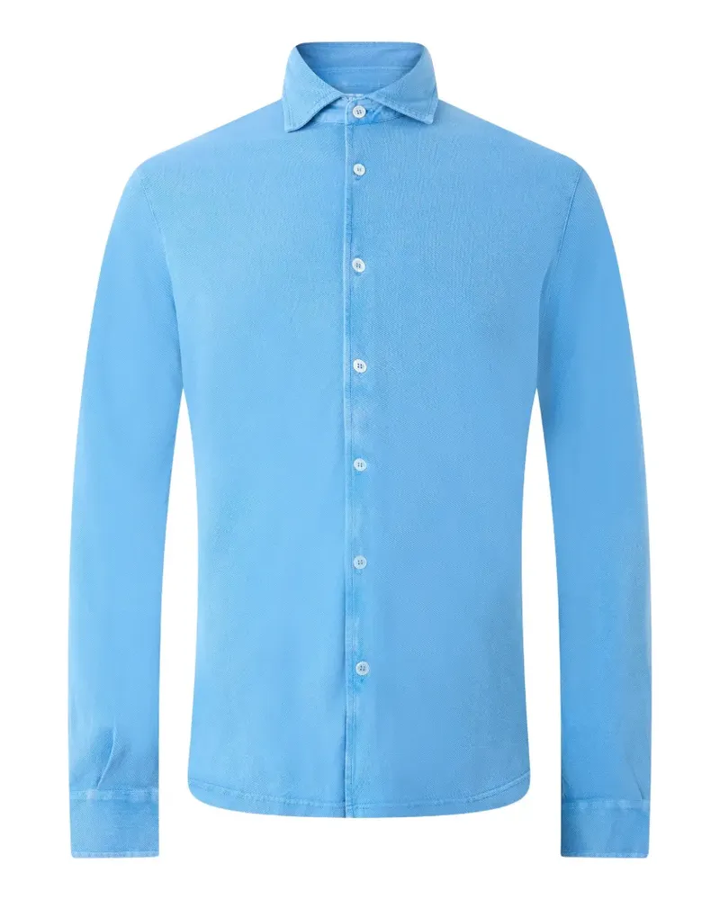 Fedeli long-sleeve cotton shirt - Blau Blau
