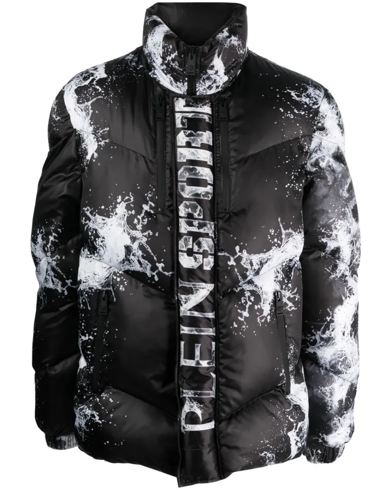 Philipp Plein Gefütterte Splash Extreme Jacke - Schwarz Schwarz
