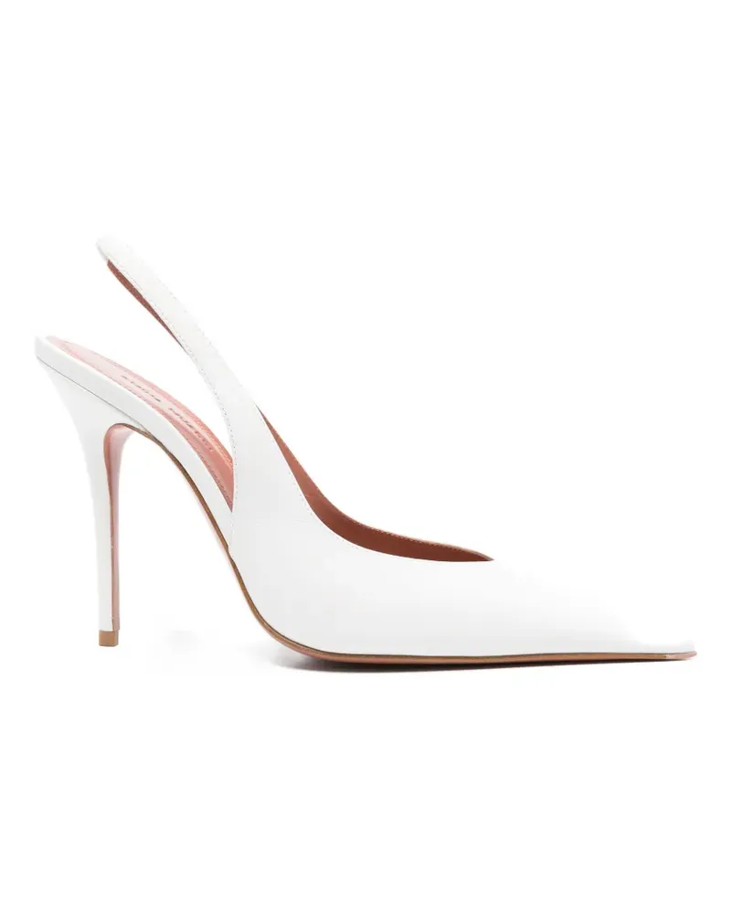 Amina Muaddi Anok Slingback-Pumps - Weiß Weiß