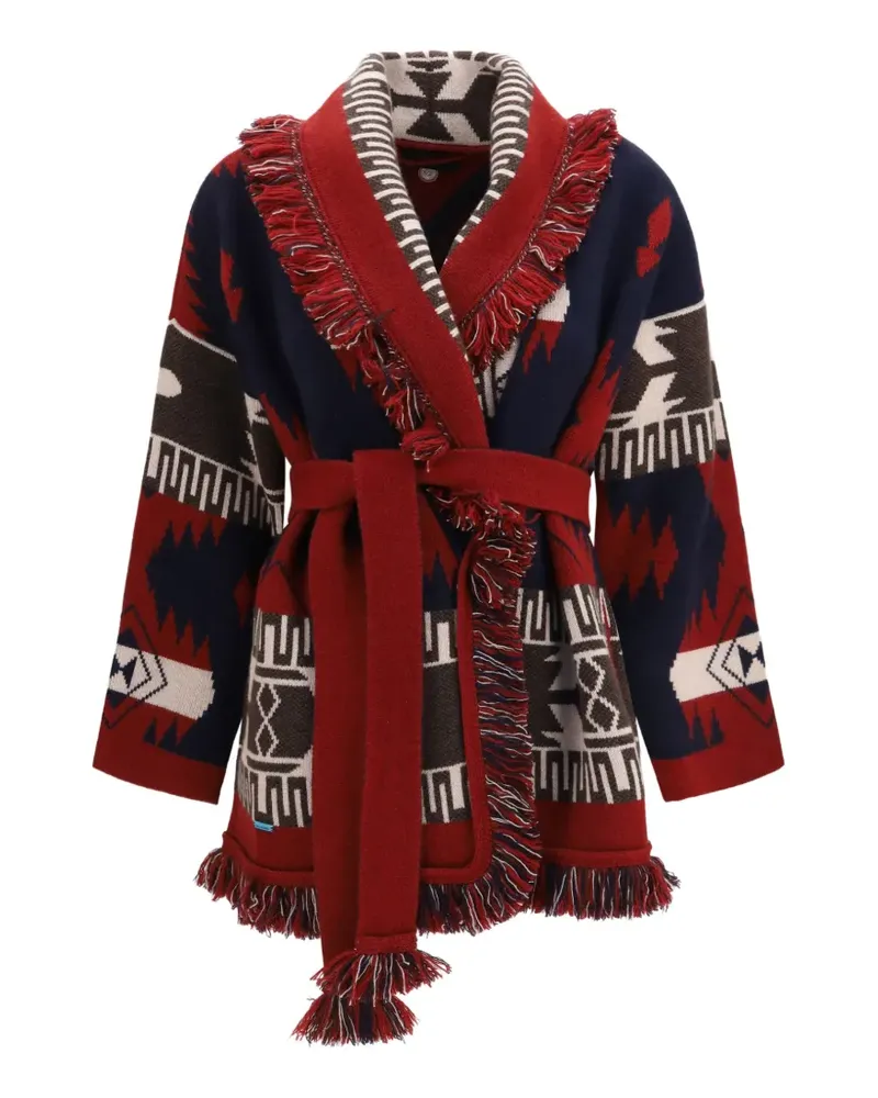 Alanui Icon Jacquard-Cardigan - Rot Rot