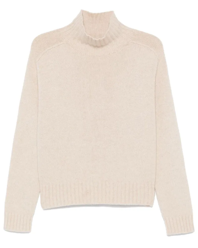 Eric Bompard Stehkragen-Pullover mit Hammerärmeln - Nude Nude