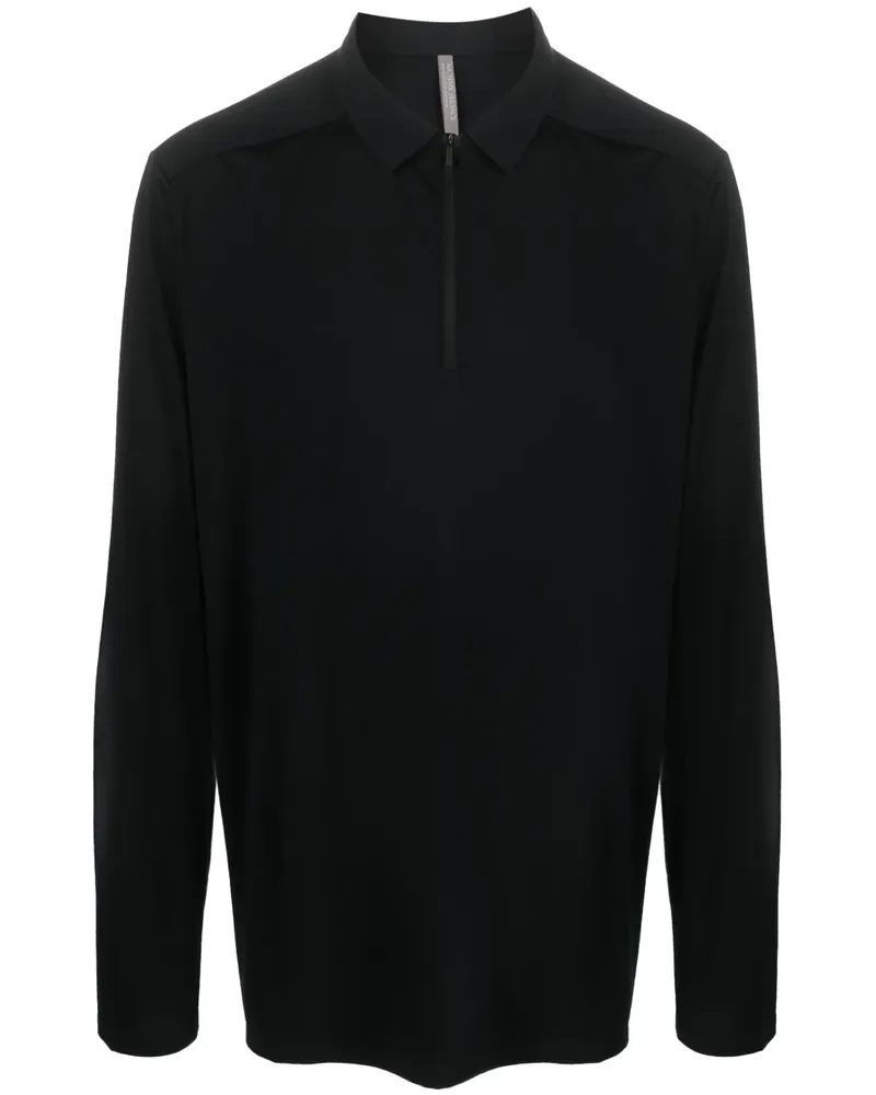 Arc'teryx Poloshirt mit Reißverschluss - Schwarz Schwarz