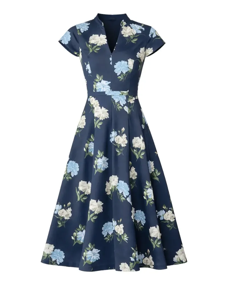 Sachin & Babi Jasmeen floral A-line midi dress - Blau Blau