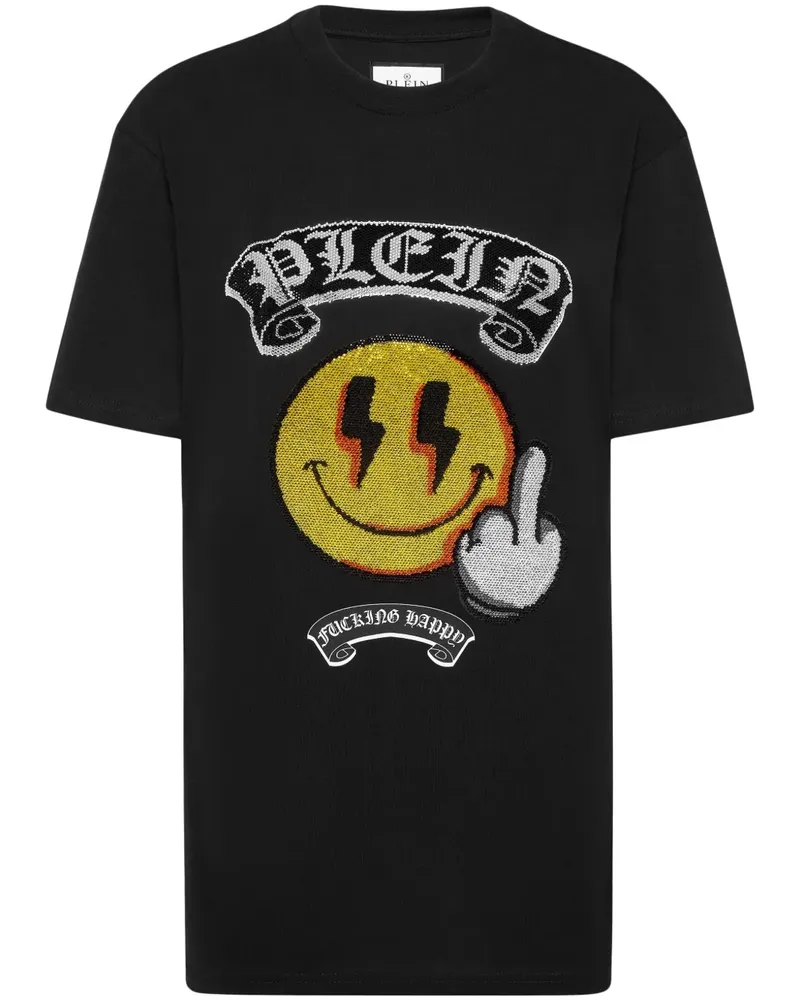 Philipp Plein Smile T-Shirt - Schwarz Schwarz