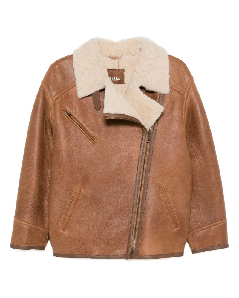 Isabel Marant Jacke mit Shearling - Braun Braun