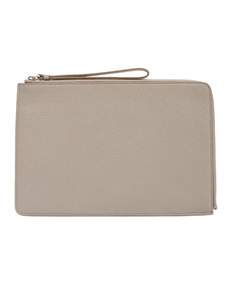 Maison Margiela Clutch mit Logo aus vier Nähten Nude